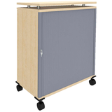 Artikelbild 1 für fm Sidney Bürowagen ahorn 2 Ebenen 93,4 x 46,3 x 103,8 cm, Artikelnummer 294581