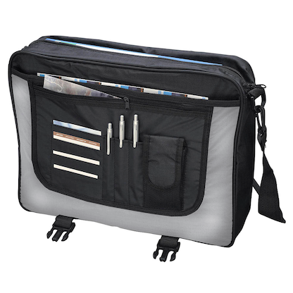 Artikelbild 2 für LIGHTPAK Umhängetasche WAVE Kunstfaser schwarz/grau 46069, Artikelnummer 694299