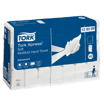 Artikelbild 3 für TORK Papierhandtücher 129089 Xpress® H2 Advanced schnellauflösend Interfold-Falzung 2-lagig 4.200 Tücher, Artikelnummer 308458