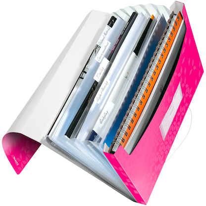 Artikelbild für AKTION: LEITZ Fächermappe WOW 4589 6 Fächer pink mit Prämie nach Registrierung, Artikelnummer 401113