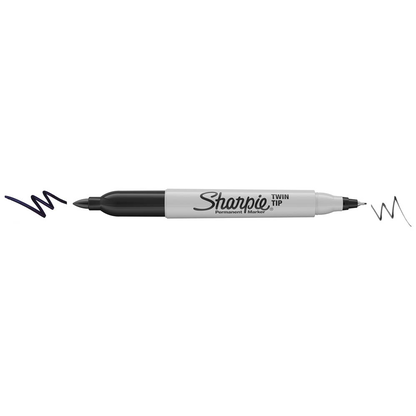 Artikelbild 5 für Sharpie Permanentmarker schwarz 0,7 - 1,0 mm, 1 St., Artikelnummer 700324