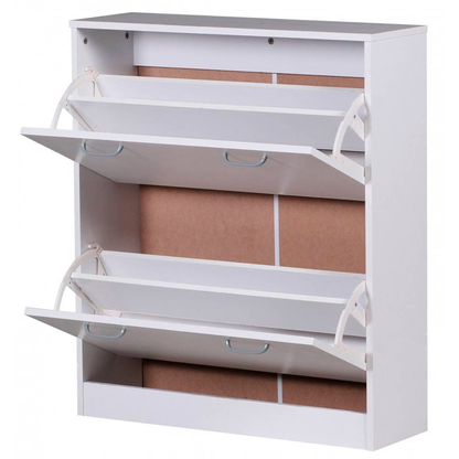 Artikelbild 12 für WOHNLING Schuhschrank, WL1.347 weiß 2 Fachböden 75,0 x 24,0 x 87,0 cm, Artikelnummer 904674