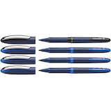 Artikelbild 1 für Schneider One Business Tintenroller blau 0,6 mm, Schreibfarbe: blau/schwarz, 4 St., Artikelnummer 143749