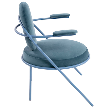 Artikelbild 2 für meet powered by PAPERFLOW Sessel SATURNE blau Stoff, 1 St., Artikelnummer 231496