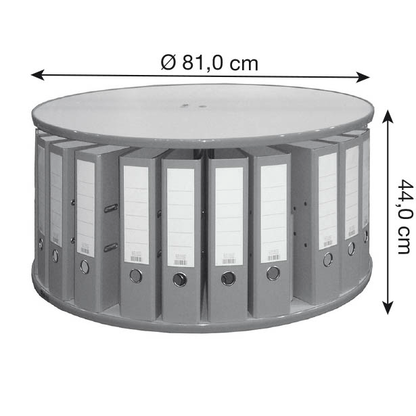 Artikelbild 2 für reef Tisch-Ordnerdrehsäule buche bis zu 24 Ordner, Etagen einzeln drehbar, H: 44,0 cm, Artikelnummer 844555