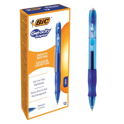 Artikelbild 16 für BIC Gel-ocity Gelschreiber blau/transparent 0,3 mm, Schreibfarbe: blau, 12 St., Artikelnummer 858314