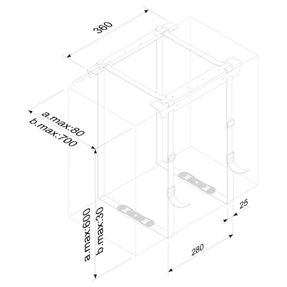 Artikelbild 3 für Neomounts PC-Halterung CPU-D025BLACK Metall schwarz, Artikelnummer 141186