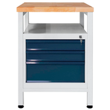 Artikelbild 1 für ADB Werkbank lichtgrau, anthrazitgrau 3 Schubladen 60,0 x 60,0 x 84,0 cm, Artikelnummer 204897