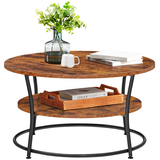 Artikelbild 1 für VASAGLE Couchtisch braun 80,0 x 80,0 x 45,0 cm, Artikelnummer 291946