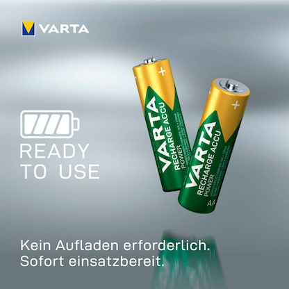 Artikelbild 5 für 4 VARTA Akkus RECHARGE ACCU Power Mignon AA 2.600 mAh, Artikelnummer 808220