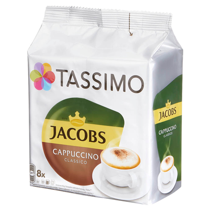 Artikelbild 6 für TASSIMO JACOBS CAPPUCCINO CLASSICO Kaffeediscs, Arabica- und Robustabohnen 8 Portionen, Artikelnummer 857649