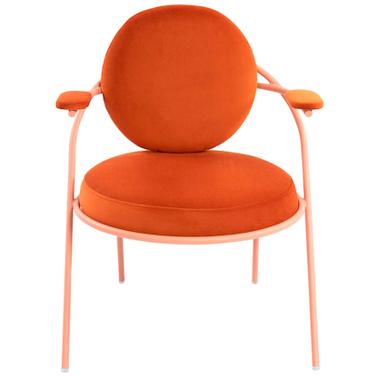 Artikelbild 3 für meet powered by PAPERFLOW Sessel SATURNE rost rosa Stoff, 1 St., Artikelnummer 231419