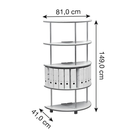 Artikelbild 2 für reef Aktenregal buche 81,0 x 41,0 x 149,0 cm, Artikelnummer 254348