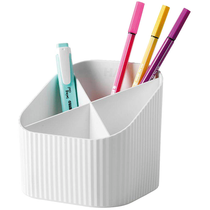 Artikelbild 2 für HAN Stiftehalter Re-X-LOOP weiß 100% Recyclingmaterial 4 Fächer 11,1 x 12,1 x 10,6 cm, Artikelnummer 440434