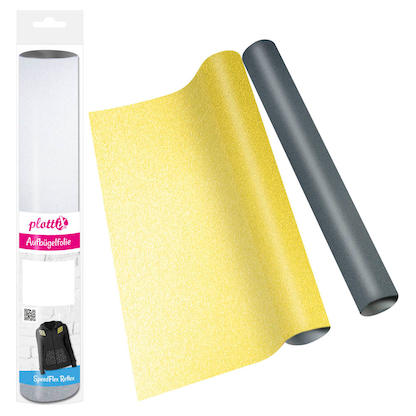 Artikelbild 2 für plottiX SpeedFlex Reflective Aufbügelfolie silber Flex-Folie 32,0 x 50,0 cm, 1 Rolle, Artikelnummer 542284