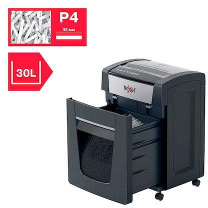 Artikelbild 8 für AKTION: Rexel Momentum P420+ Aktenvernichter mit Partikelschnitt P-4, 4 x 35 mm, bis 20 Blatt, grau mit 25 Euro CashBack, Artikelnummer 255689