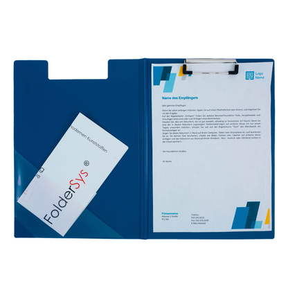 Artikelbild 4 für FolderSys Klemmbrettmappe 80003-40 DIN A4 blau Kunststoff, 1 St., Artikelnummer 812594