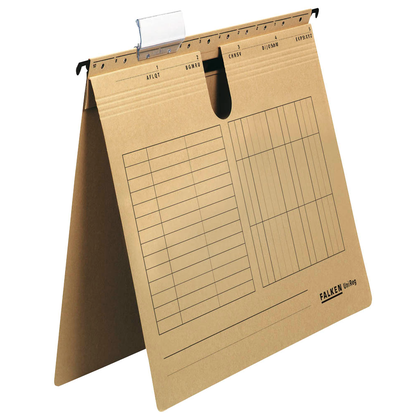 Artikelbild 5 für 25 FALKEN Hängehefter UNIREG Karton natronbraun 1 x kaufmännische Heftung, Artikelnummer 633255