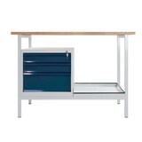 Artikelbild 1 für ADB Werkbank Eko lichtgrau, anthrazitgrau 3 Schubladen 120,5 x 60,0 x 82,5 cm, Artikelnummer 204749