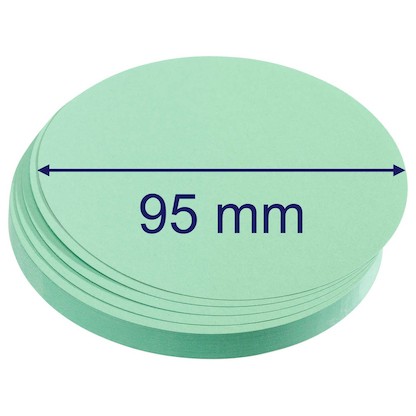 Artikelbild 2 für FRANKEN Moderationskarten grün Ø 9,5 cm, 500 Blatt, Artikelnummer 537980