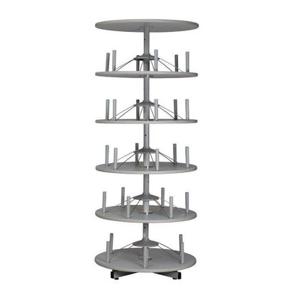 Artikelbild 3 für Gürkan Ordnerdrehsäule grau bis zu 120 Ordner, Etagen einzeln drehbar, H: 200,0 cm, Artikelnummer 561170