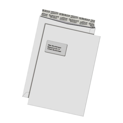 Artikelbild für office discount Versandtaschen DIN C4 mit Fenster weiß 250 St., Artikelnummer 862490