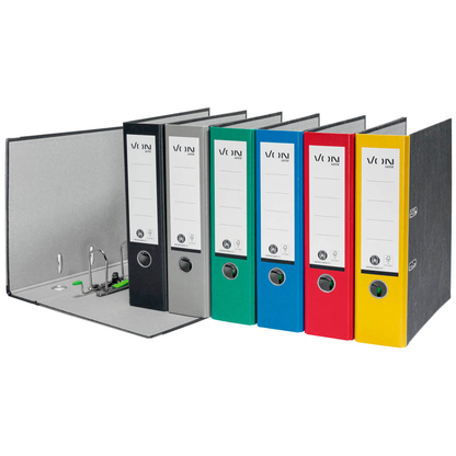 Artikelbild 7 für VON LEITZ Ordner rot mamoriert Karton 8,0 cm DIN A4, Artikelnummer 635579