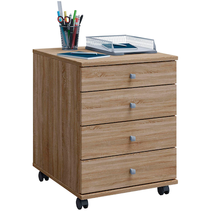 Artikelbild für VCM my office Lona Rollcontainer eiche 4 Auszüge 42,0 x 50,0 x 57,0 cm, Artikelnummer 973743