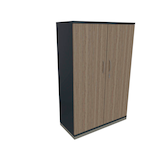 Artikelbild 1 für fm Aktenschrank Sidney, 4260429764822 lavagrau, eiche 3 Fachböden 100,0 x 44,2 x 151,7 cm, Artikelnummer 411864