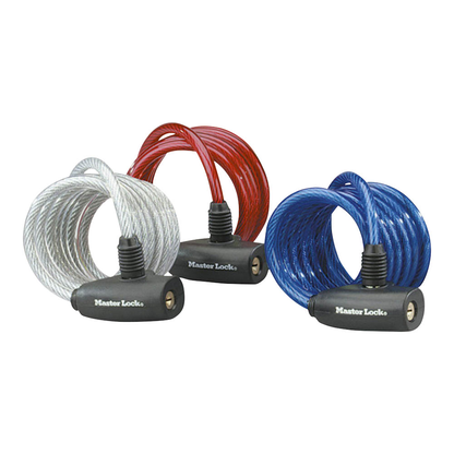 Artikelbild 2 für 3 Master Lock® Fahrradschlösser 8127EURTRI mehrfarbig 1,8 m, Artikelnummer 727352