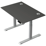 Artikelbild 1 für Kerkmann Move 2 Plus elektrisch höhenverstellbarer Schreibtisch anthrazit rechteckig, T-Fuß-Gestell silber 120,0 x 80,0 cm, Artikelnummer 519609