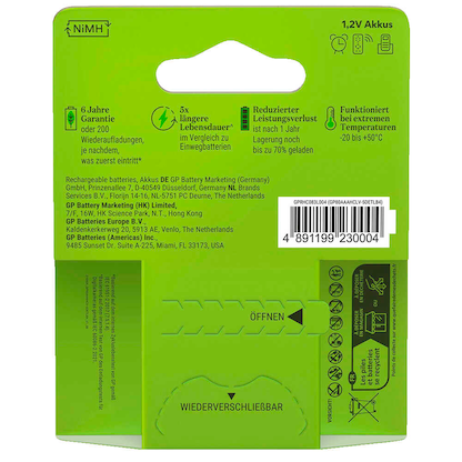 Artikelbild 4 für 4 GP Akkus Recharge Mignon AAA 800 mAh, Artikelnummer 723399