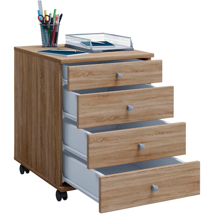 Artikelbild 7 für VCM my office Lona Rollcontainer eiche 4 Auszüge 42,0 x 50,0 x 57,0 cm, Artikelnummer 973743