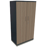 Artikelbild 1 für fm Aktenschrank Sidney, 4260429764853 lavagrau, eiche 3 Fachböden 80,0 x 44,2 x 151,7 cm, Artikelnummer 411894