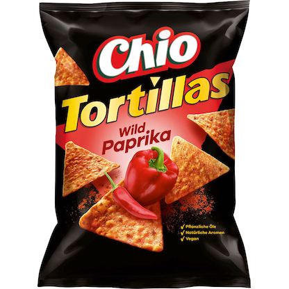 Artikelbild für Chio Mais-Snack mit Paprika-Geschmack Chips 110,0 g, Artikelnummer 326577