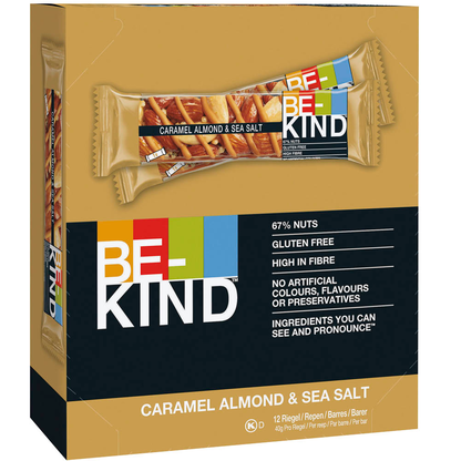 Artikelbild 24 für BE-KIND Caramel Almond & Sea Salt Nussriegel 12 Riegel, Artikelnummer 430573