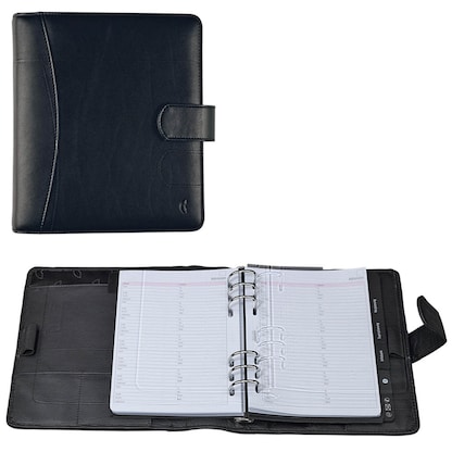 Artikelbild für CHRONOPLAN Terminplaner Standard A5 Compact A5 Leder, Artikelnummer 272153