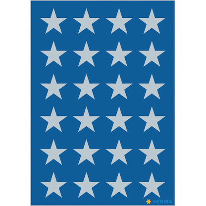 Artikelbild für HERMA Aufkleber 3418 Sterne, silber, 72 Etiketten, Artikelnummer 966507