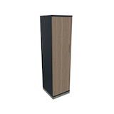 Artikelbild 1 für fm Aktenschrank Sidney, 4260429764914 lavagrau, eiche 3 Fachböden 40,0 x 44,2 x 151,7 cm, Artikelnummer 411953