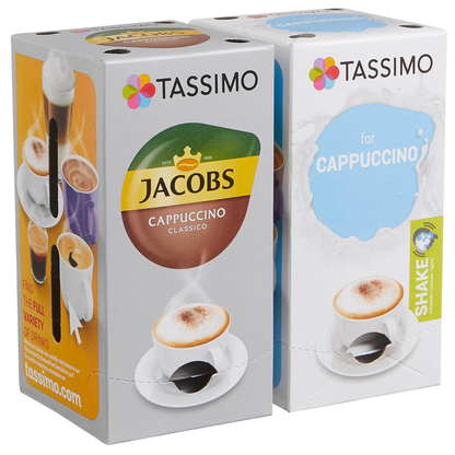 Artikelbild 3 für TASSIMO JACOBS CAPPUCCINO CLASSICO Kaffeediscs, Arabica- und Robustabohnen 8 Portionen, Artikelnummer 857649
