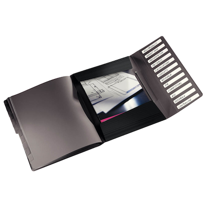 Artikelbild 2 für AKTION: LEITZ Ordnungsmappe Solid 4570 12 Fächer schwarz mit Prämie nach Registrierung, Artikelnummer 387946