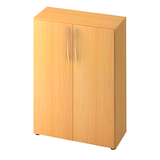Artikelbild 1 für HAMMERBACHER Aktenschrank 4550, V4550/W/W/BM weiß 2 Fachböden 80,0 x 34,6 x 114,4 cm, Artikelnummer 860010