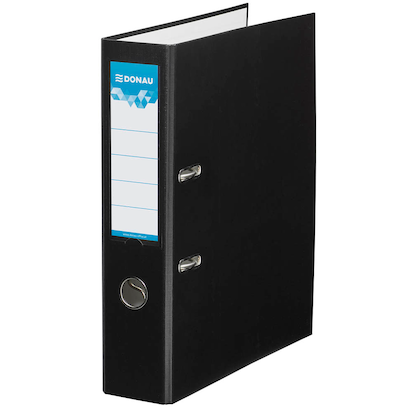 Artikelbild für DONAU Klassik Ordner schwarz Karton 7,5 cm DIN A4, Artikelnummer 183905