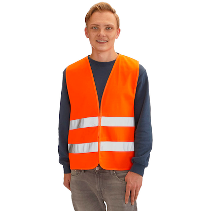 Artikelbild 2 für LEINA-WERKE unisex Warnwesten orange Einheitsgröße, Artikelnummer 601561