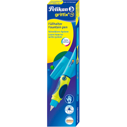 Artikelbild 3 für Pelikan griffix® Patronenfüller neonblau A (für Anfänger), Artikelnummer 708406