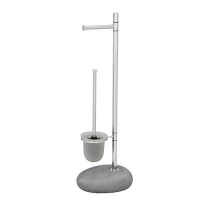 Artikelbild 3 für WENKO WC-Garnitur Pebble steingrau Stein, Artikelnummer 811293