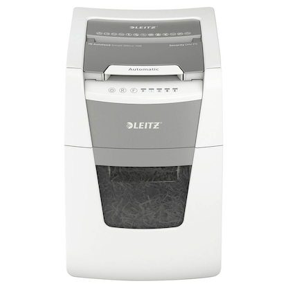 Artikelbild 3 für AKTION: LEITZ IQ Autofeed Small Office 100 Aktenvernichter mit Partikelschnitt P-5, 2 x 15 mm, bis 100 Blatt, weiß mit 45 Euro CashBack, Artikelnummer 267151