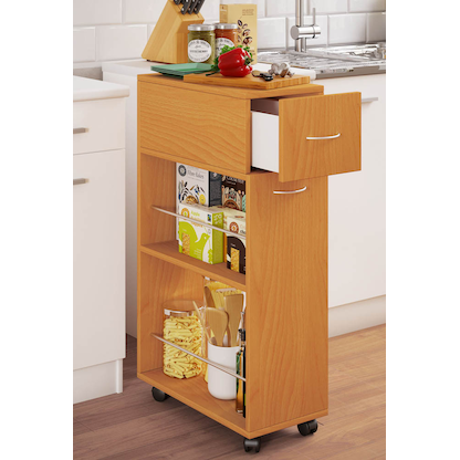 Artikelbild 4 für VCM my home Nischenwagen Tusal buche 25,0 x 50,0 x 85,0 cm, Artikelnummer 911244