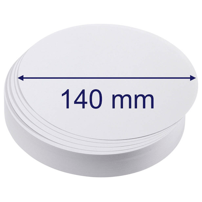 Artikelbild 2 für FRANKEN Moderationskarten weiß Ø 14,0 cm, 500 Blatt, Artikelnummer 538569