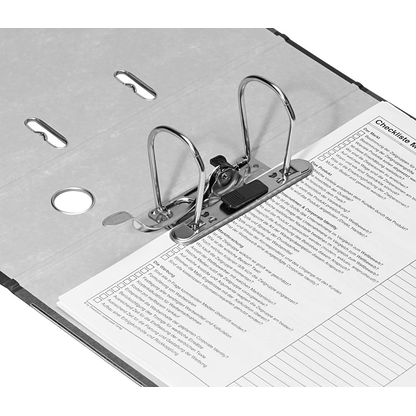 Artikelbild 7 für AKTION: 10 LEITZ 1080 Ordner schwarz marmoriert Karton 8,0 cm DIN A4, Artikelnummer 634248